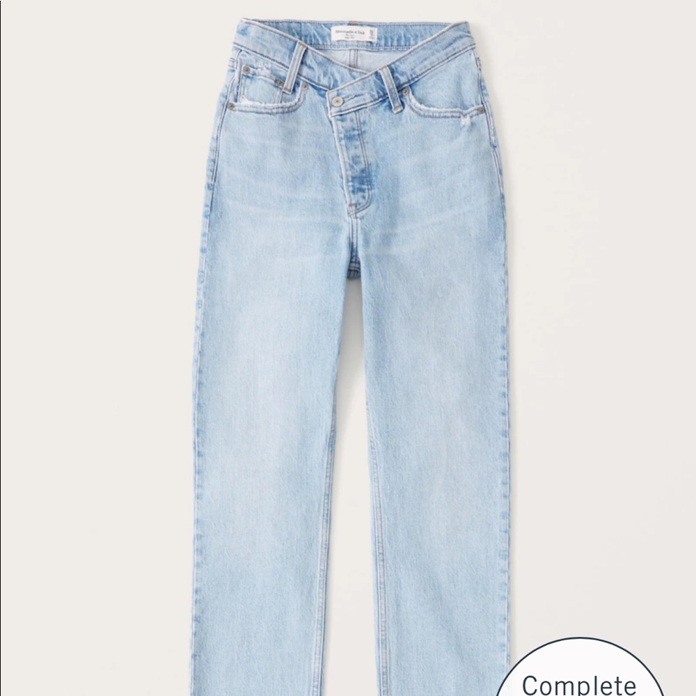 Abercrombie high rise dad Jean